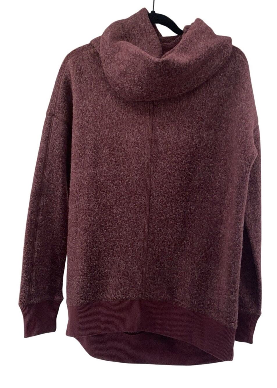 Abercrombie And Fitch Cowl Neck Women’s Small Maroon Fleece